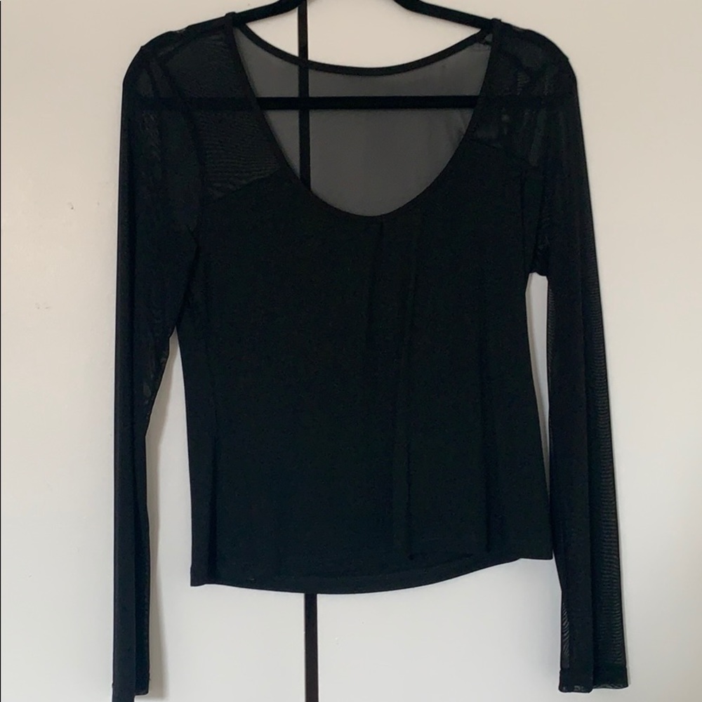 Mesh Scoop long sleeve